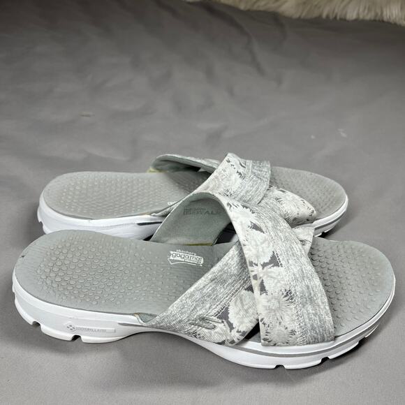 Skechers GOwalk 3 Fiji Slide Sandals Womens Size 10 Goga Mat Footbed Comfort - Picture 6 of 8